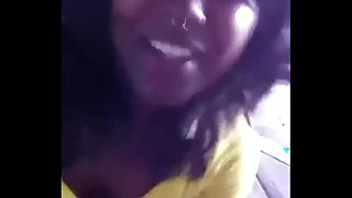 Ebony facial cum